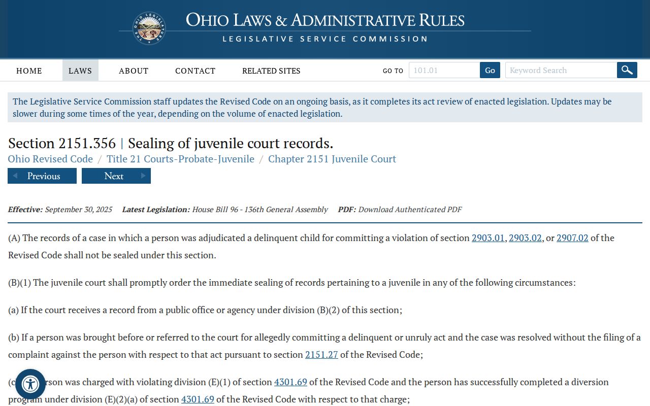 Preble County court records juvenile sealing access information