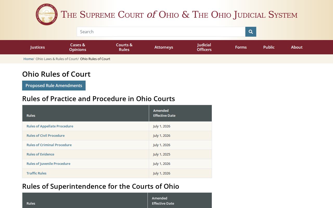 Preble County court docket Ohio court rules resource