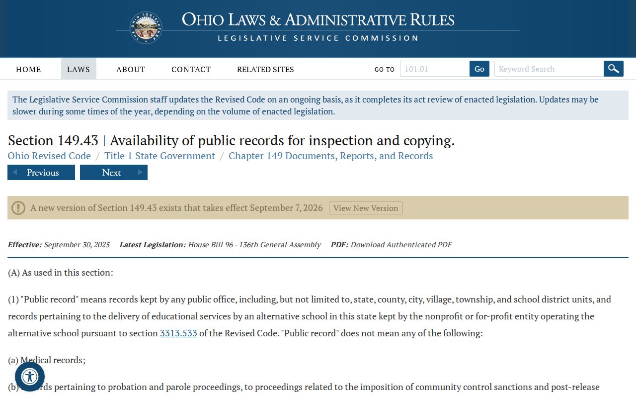 Preble County court docket Ohio Public Records Act resource